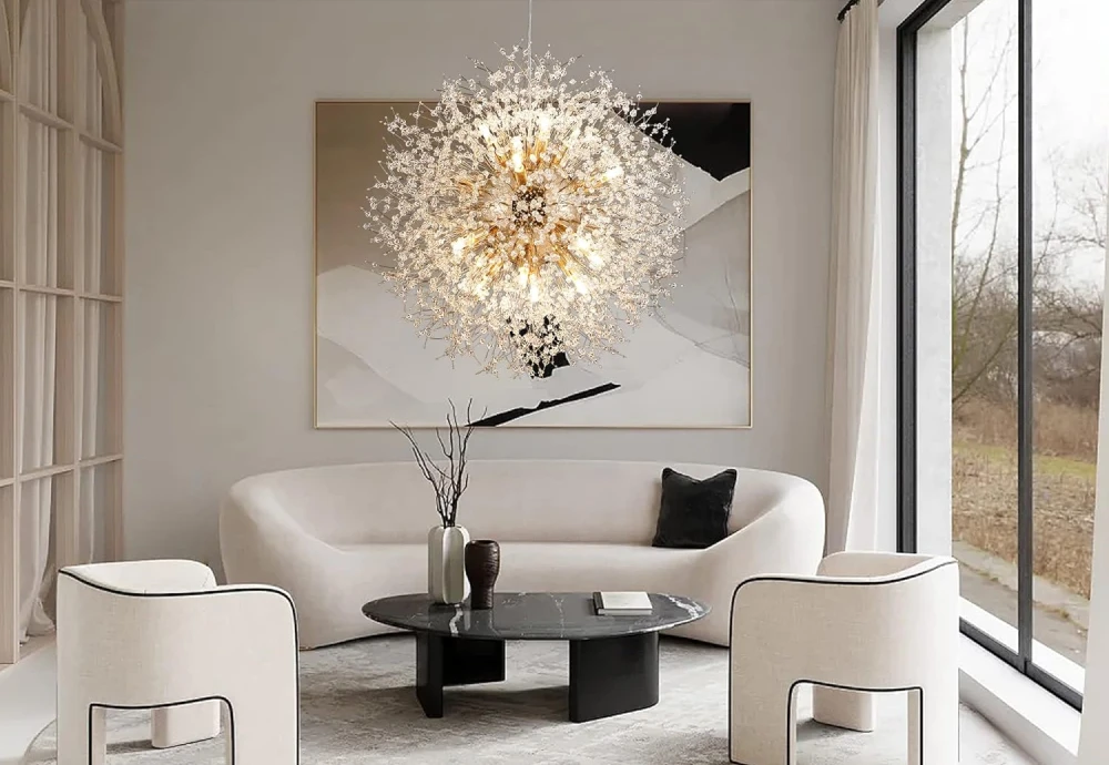 crystal and iron chandelier